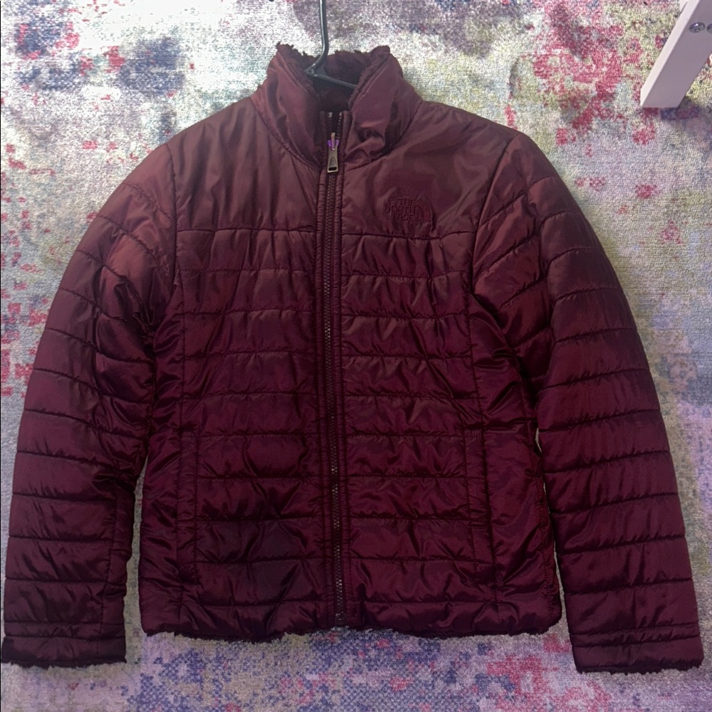 Girls The North Face reversible quilted jacket